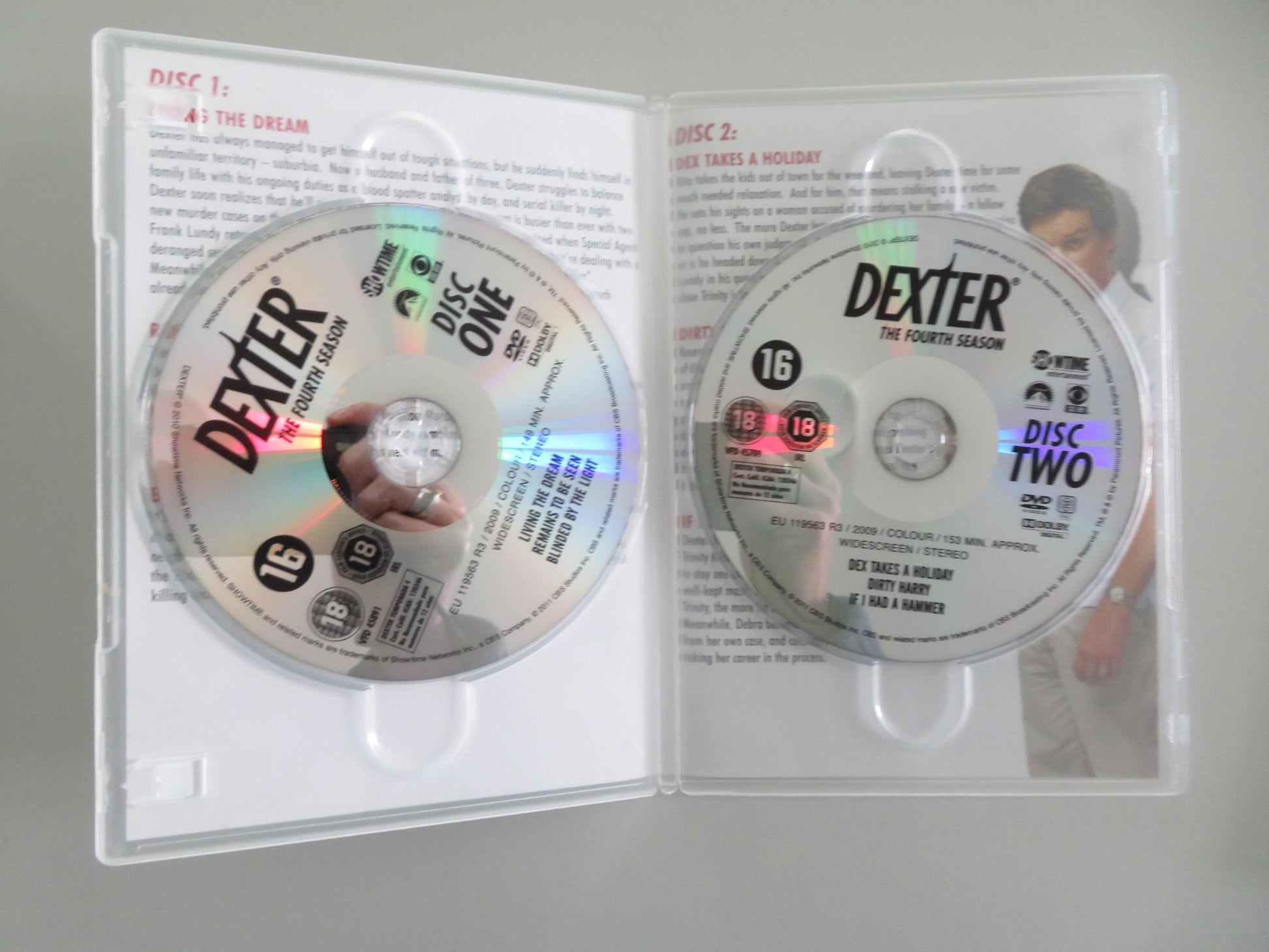 Dexter - The Fourth Season (DVD BoxSet) Michael C. Hall J. Lithgow 2009 Region 2 Movie posters