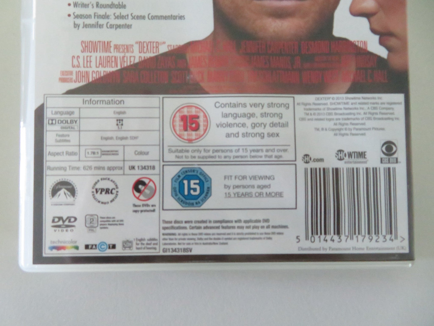Dexter - The Seventh Season (DVD BoxSet) Michael C. Hall 2012 Region 2 Movie posters