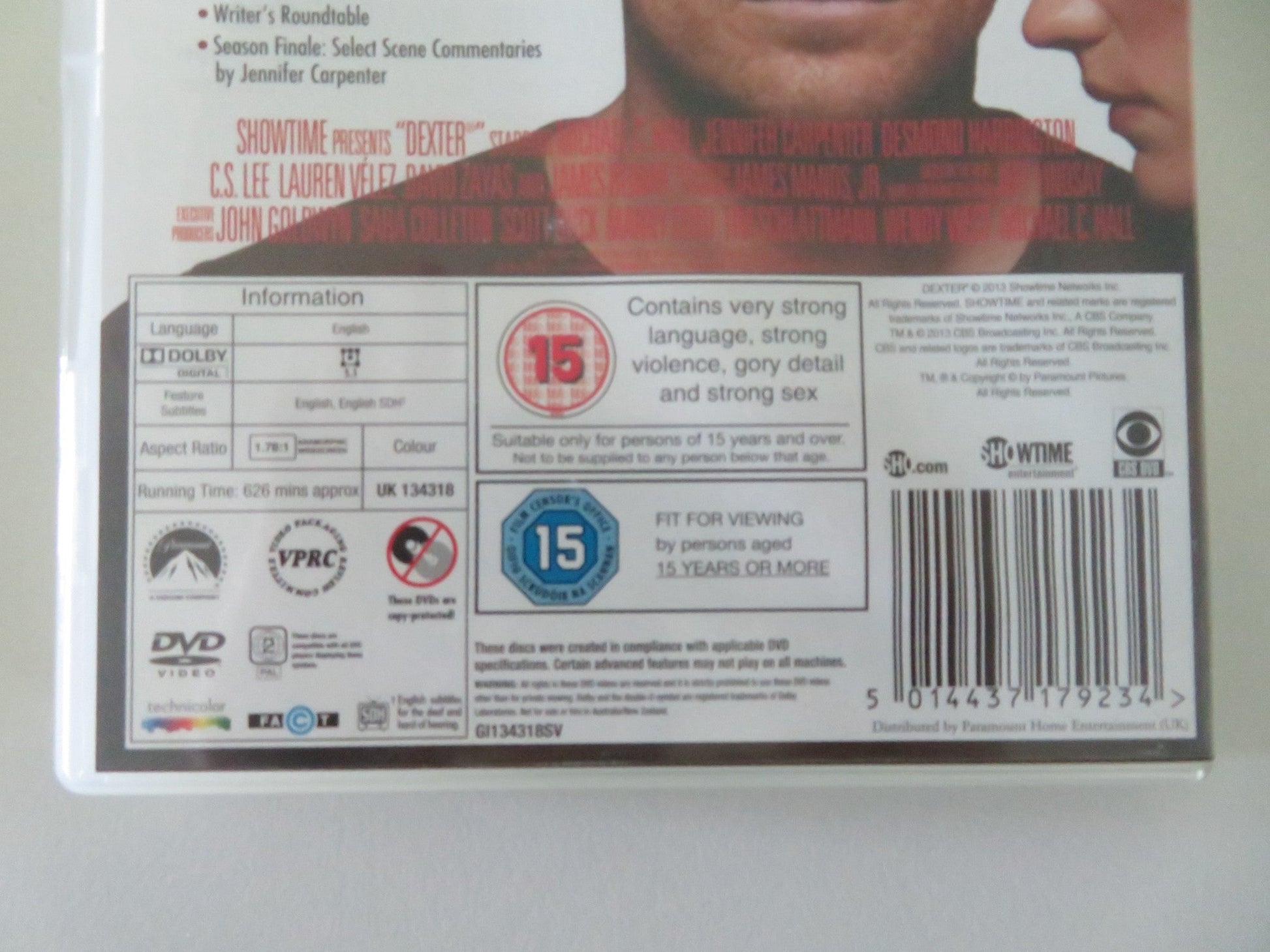 Dexter - The Seventh Season (DVD BoxSet) Michael C. Hall 2012 Region 2 Movie posters