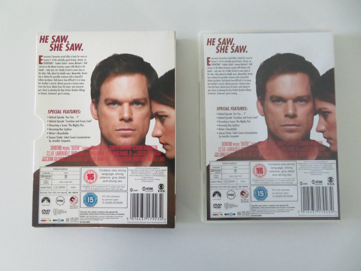 Dexter - The Seventh Season (DVD BoxSet) Michael C. Hall 2012 Region 2 Movie posters