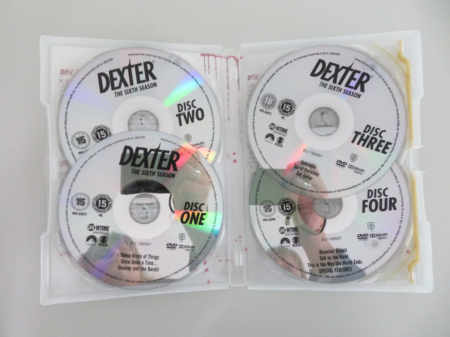 Dexter - The Sixth Season (DVD BoxSet) Michael C. Hall 2011 Region 2 Movie posters