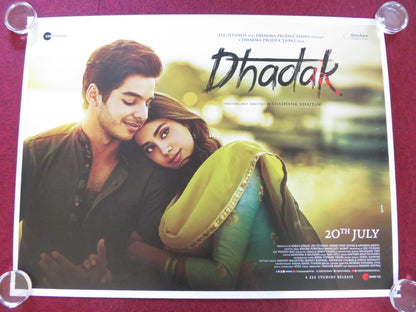 DHADAK UK QUAD ROLLED POSTER JANHVI KAPOOR ISHAAN KHATTAR 2018 Rendezvous Cinema Movie posters