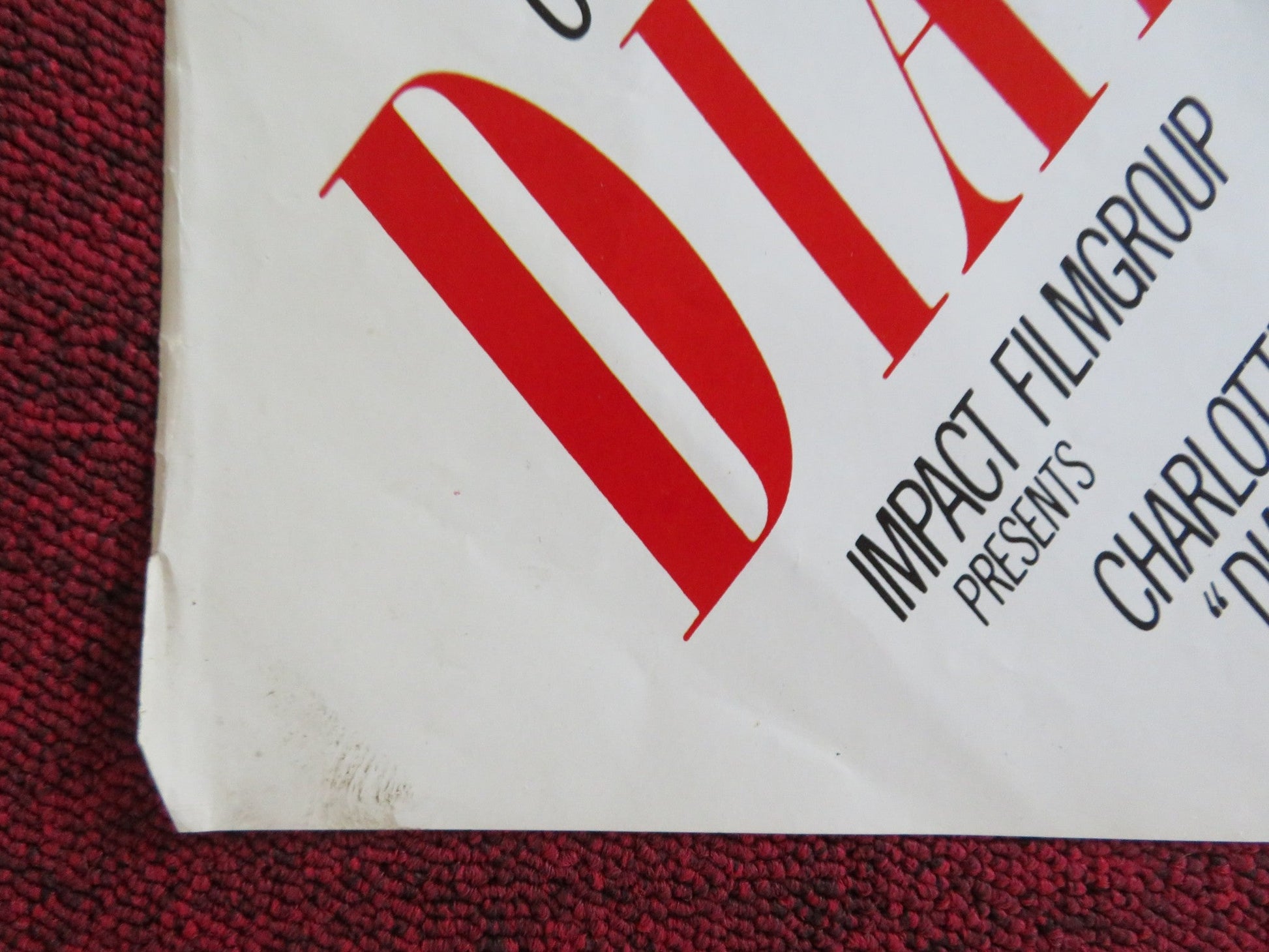 DIAL HELP POSTER FOLDED CHARLOTTE LEWIS MARCELLO MODUNGO 1988 Rendezvous Cinema Movie posters