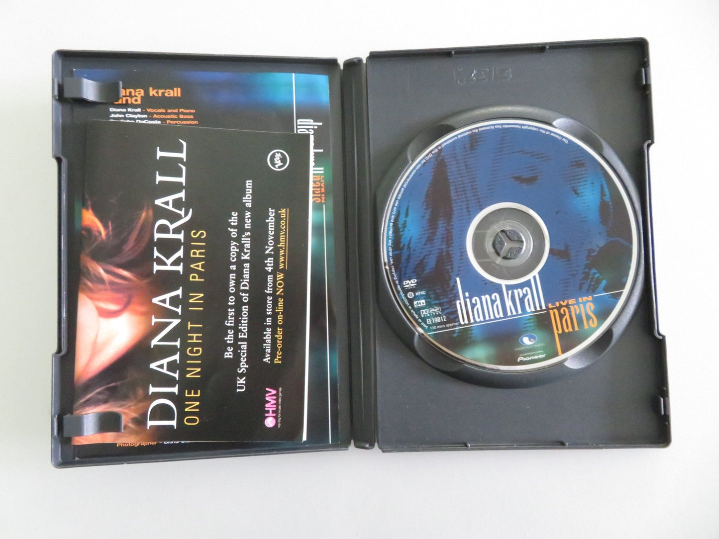 Diana Krall: Live in Paris (DVD) Diana Krall John Clayton 2001 Region 1 Movie posters