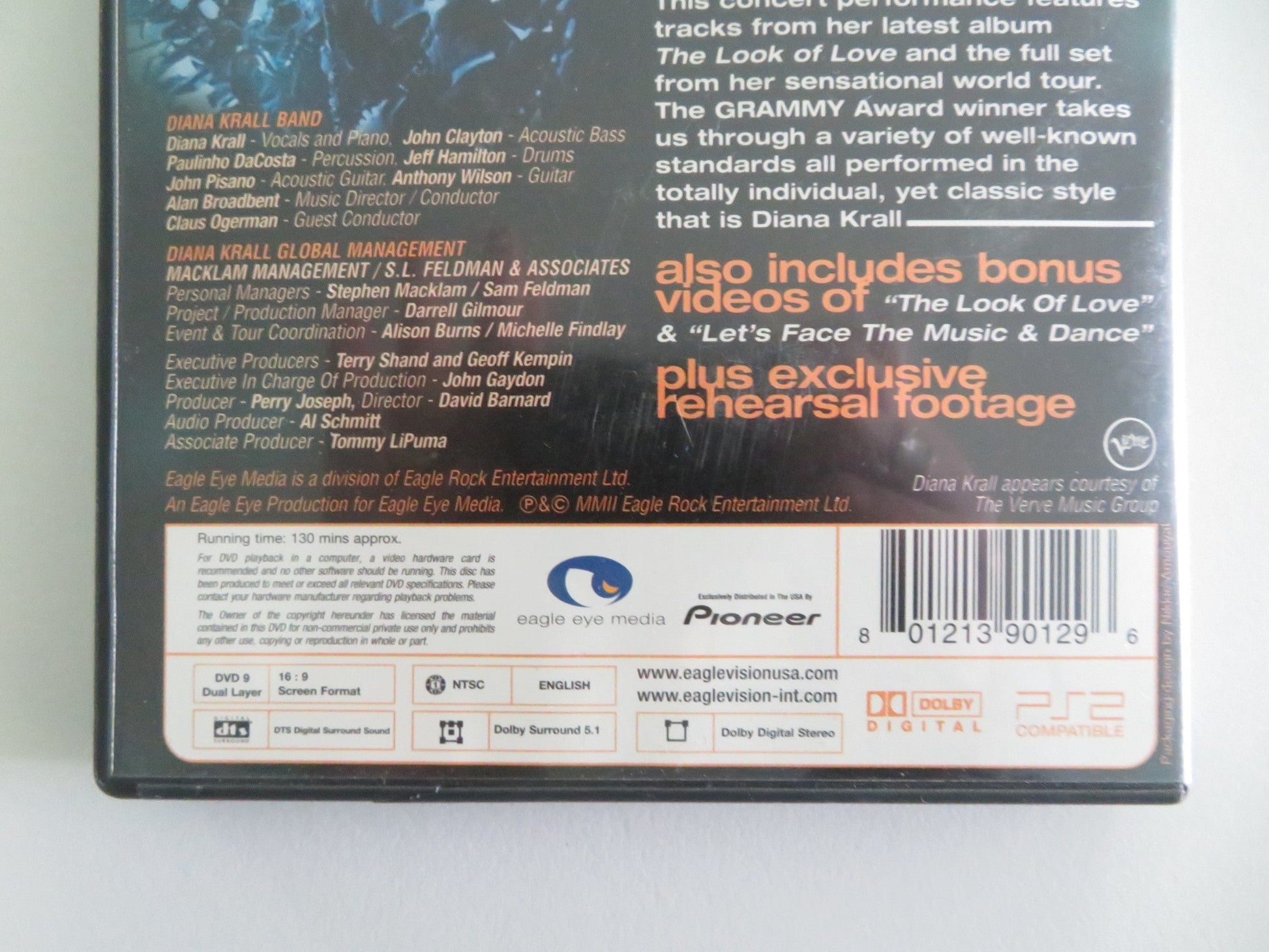Diana Krall: Live in Paris (DVD) Diana Krall John Clayton 2001 Region 1 Movie posters