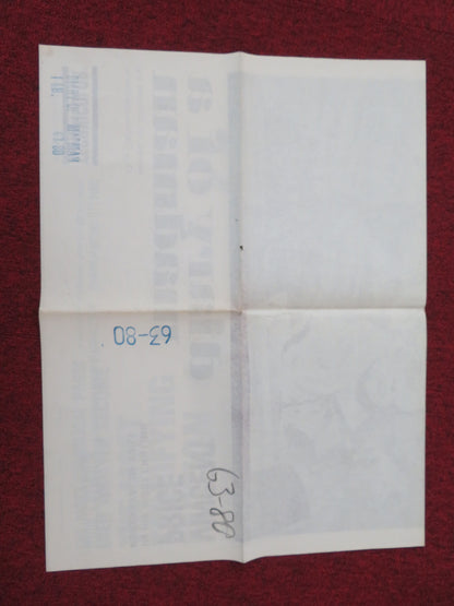 Diary of a Madman Folded US One Sheet Poster Vincent Price Nancy Kovack 1963 Movie posters