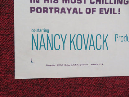 Diary of a Madman Folded US One Sheet Poster Vincent Price Nancy Kovack 1963 Movie posters