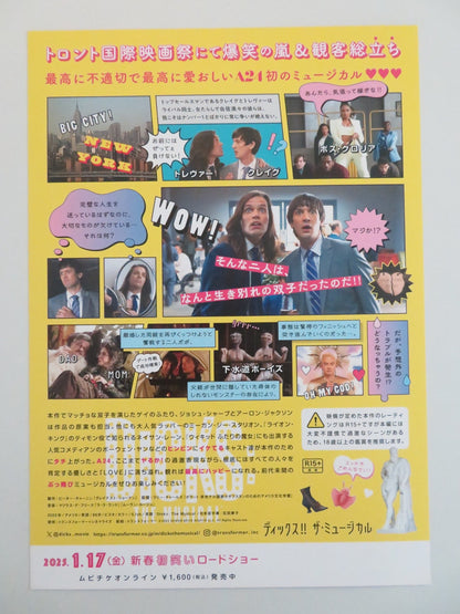 DICKS: THE MUSICAL JAPANESE CHIRASHI (B5) POSTER JOSH SHARP AARON JACKSON 2023 Rendezvous Cinema Movie posters