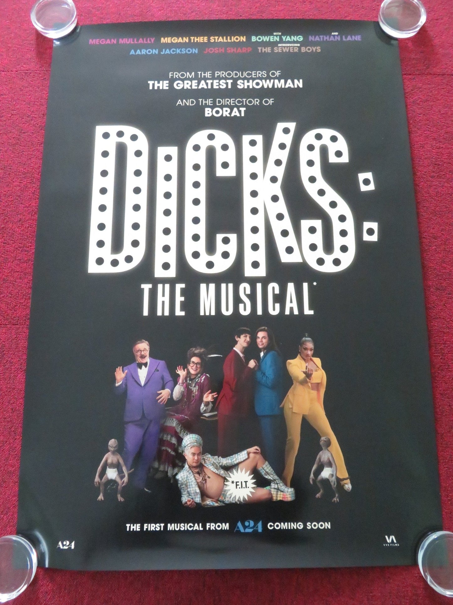 DICKS: THE MUSICAL US ONE SHEET ROLLED POSTER JOSH SHARP AARON JACKSON 2023 Rendezvous Cinema Movie posters