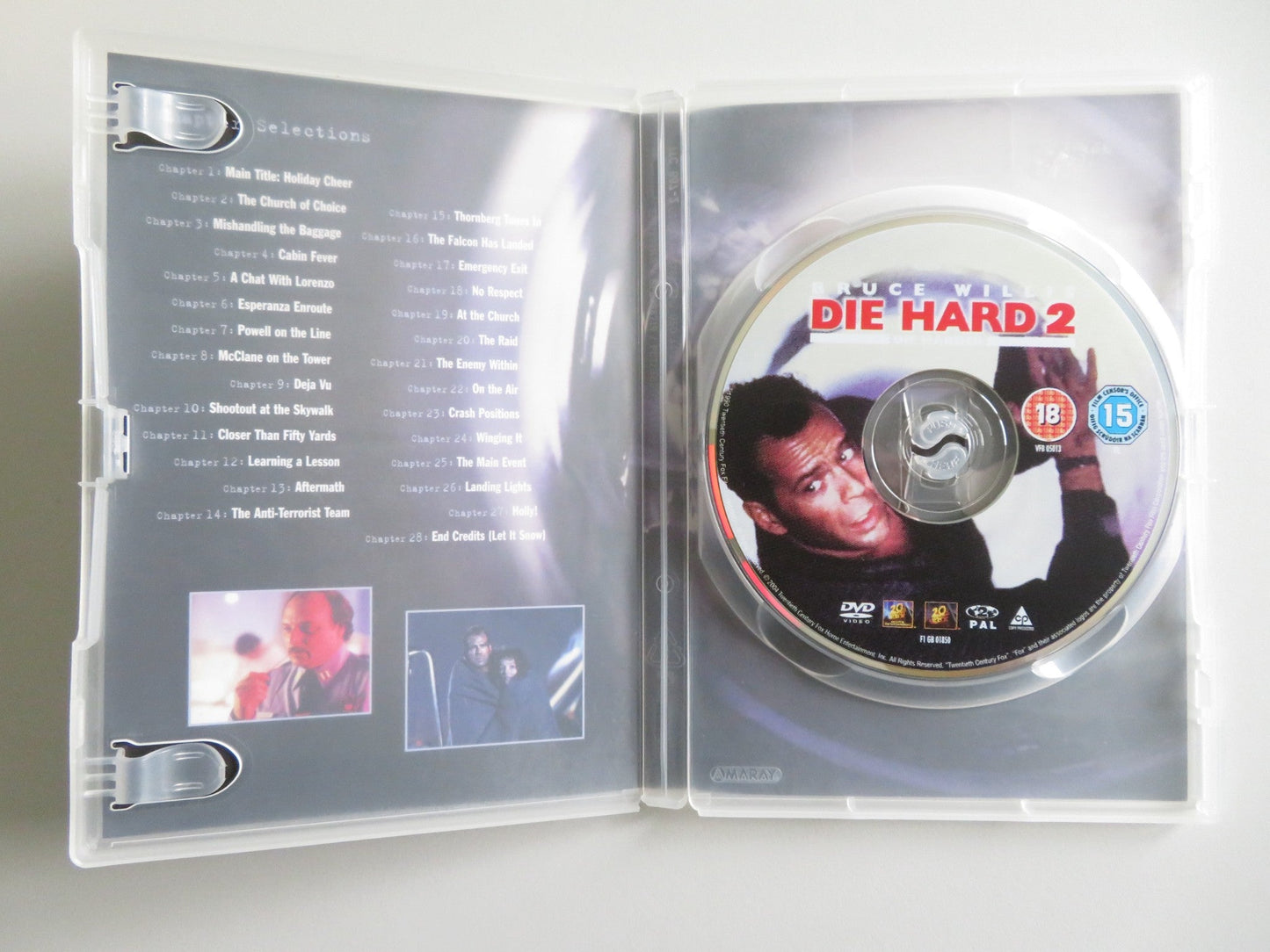 DIE HARD 2: DIE HARDER (DVD) BRUCE WILLIS BONNIE BEDELIA 1990 REGION 2 Movie posters