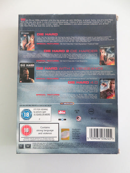 Die Hard Quadrilogy (DVD BoxSet) Bruce Willis Alan Rickman 1988 Region 2 Movie posters