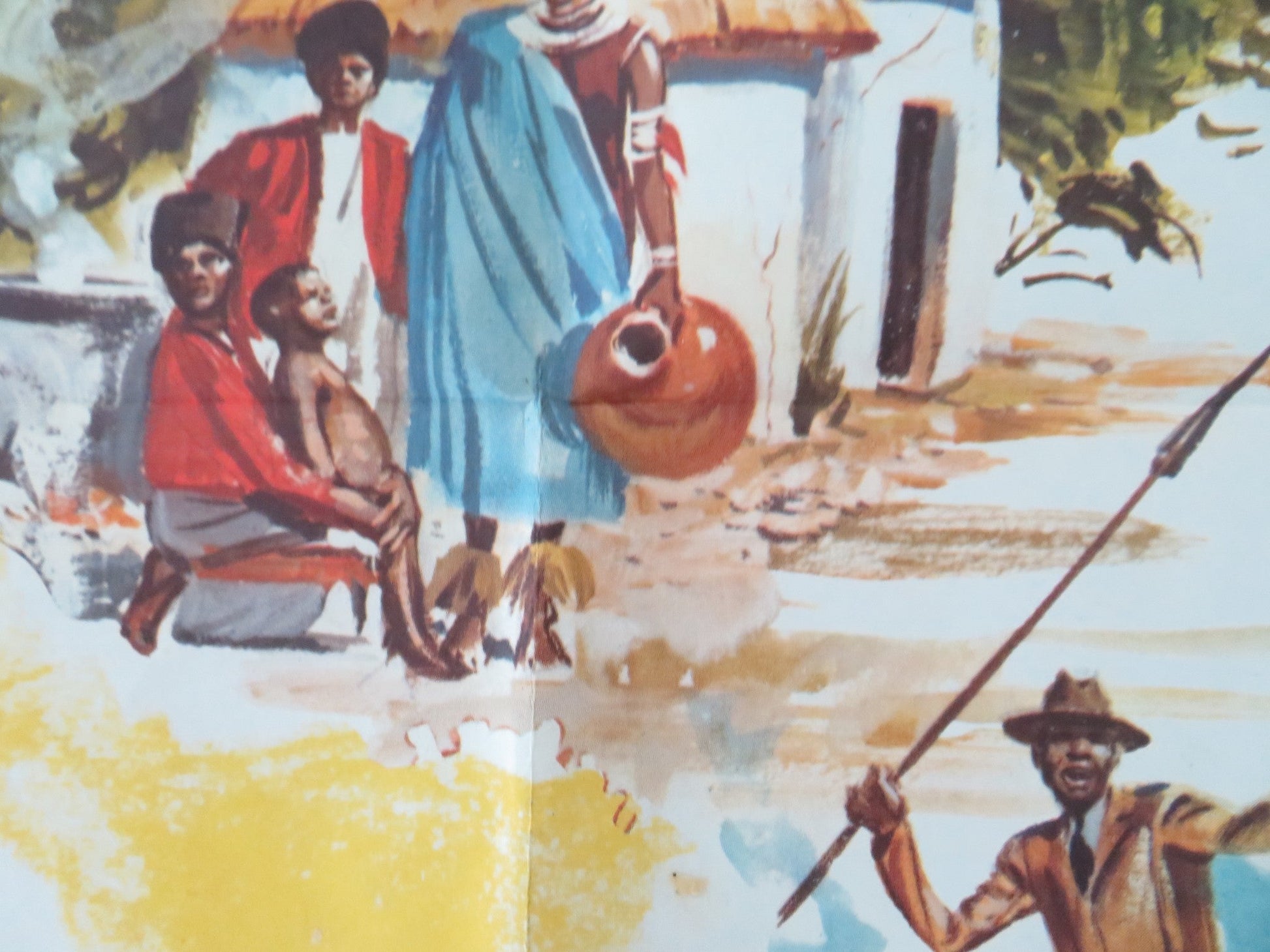 DINGAKA FOLDED US ONE SHEET POSTER STANLEY BAKER JULIET PROWSE 1965 Movie posters