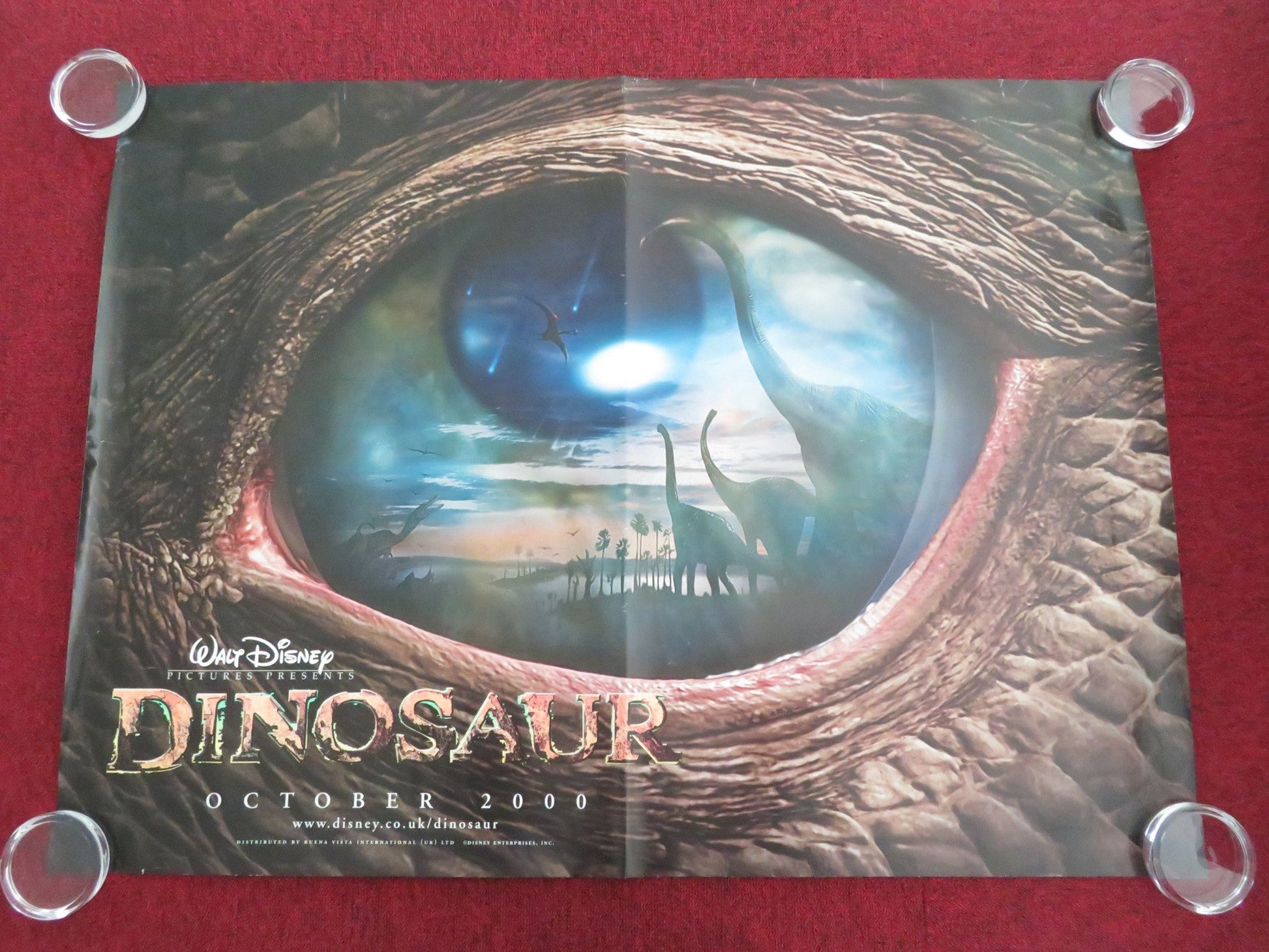 DINOSAUR UK QUAD ROLLED POSTER DISNEY OSSIE DAVIS HAYDEN PANETTIERE 2000 - Rendezvous Cinema