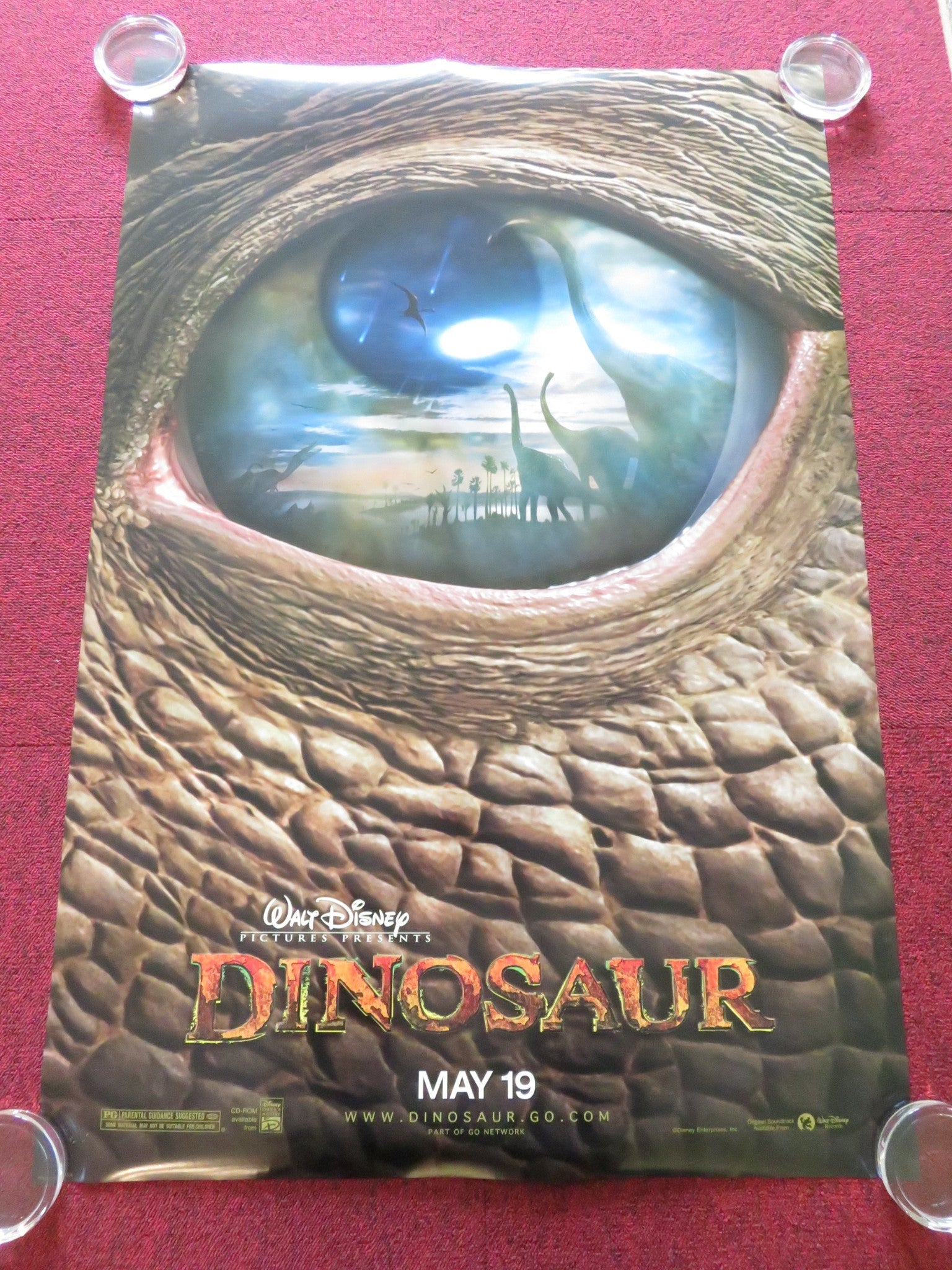 DINOSAUR US ONE SHEET ROLLED POSTER DISNEY ALFRE WOODARD OSSIE DAVIS 2000 Rendezvous Cinema Movie posters