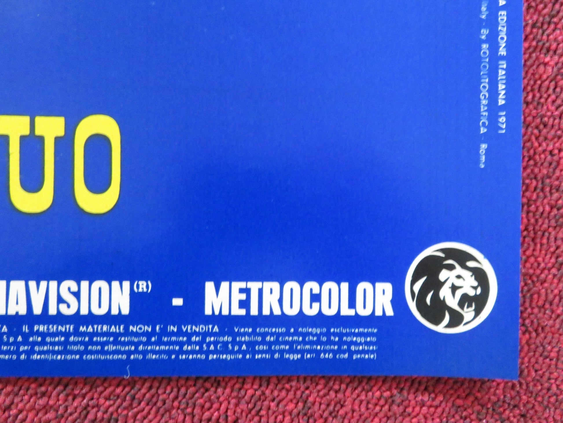 DIRTY DINGUS MAGEE - A ITALIAN FOTOBUSTA POSTER FRANK SINATRA G. KENNEDY 1970 Rendezvous Cinema Movie posters