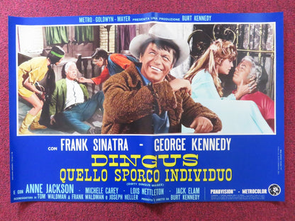 DIRTY DINGUS MAGEE - B ITALIAN FOTOBUSTA POSTER FRANK SINATRA G. KENNEDY 1970 Rendezvous Cinema Movie posters