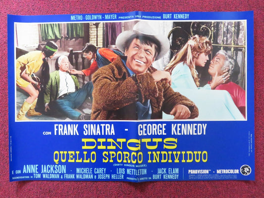 DIRTY DINGUS MAGEE - B ITALIAN FOTOBUSTA POSTER FRANK SINATRA G. KENNEDY 1970 Rendezvous Cinema Movie posters