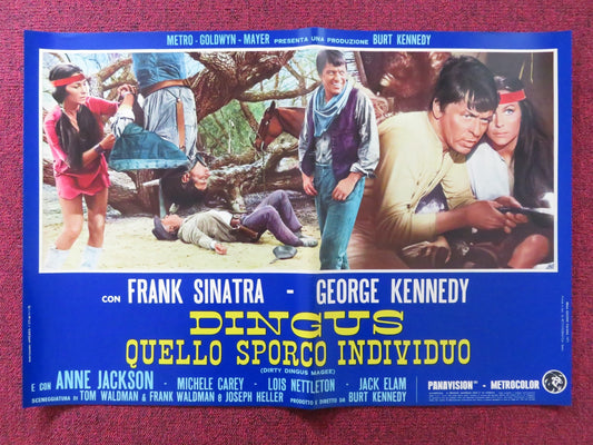 DIRTY DINGUS MAGEE - C ITALIAN FOTOBUSTA POSTER FRANK SINATRA G. KENNEDY 1970 Rendezvous Cinema Movie posters