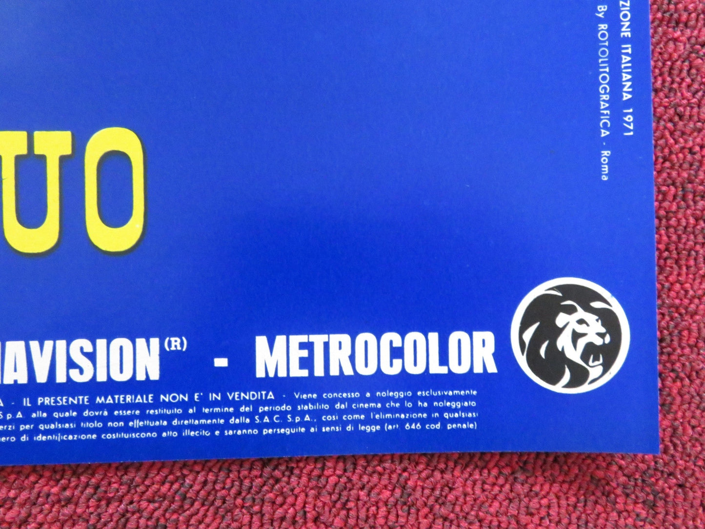 DIRTY DINGUS MAGEE - E ITALIAN FOTOBUSTA POSTER FRANK SINATRA G. KENNEDY 1970 Rendezvous Cinema Movie posters