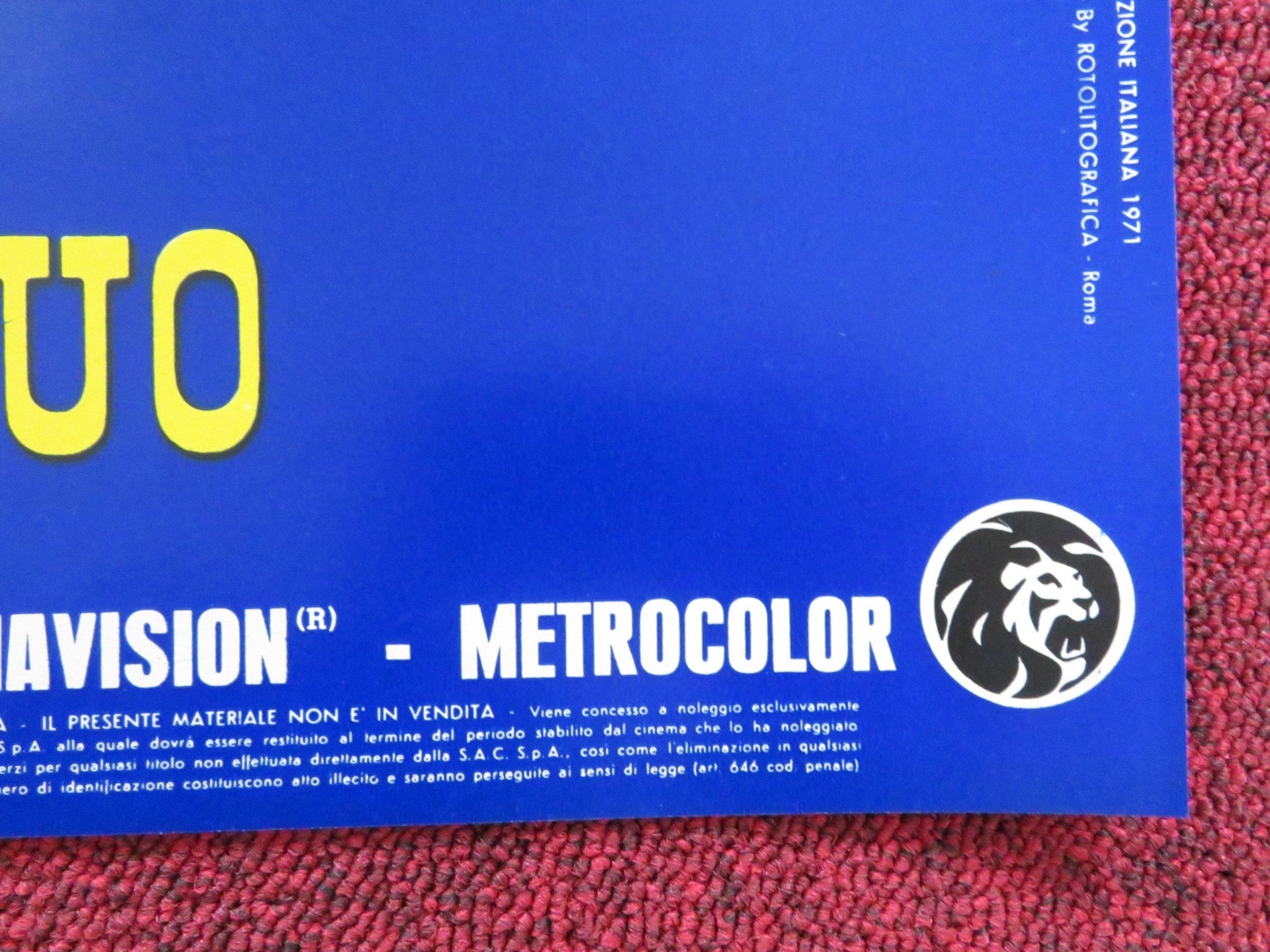 DIRTY DINGUS MAGEE - E ITALIAN FOTOBUSTA POSTER FRANK SINATRA G. KENNEDY 1970 Rendezvous Cinema Movie posters