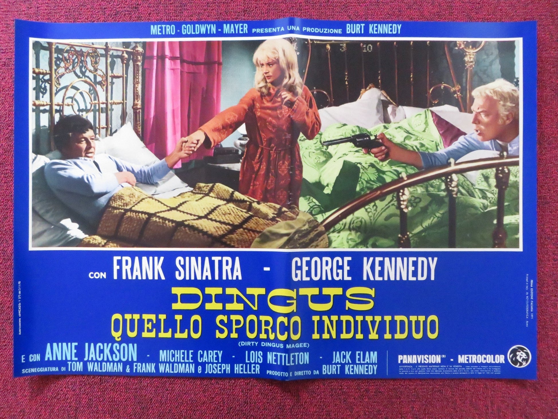 DIRTY DINGUS MAGEE - E ITALIAN FOTOBUSTA POSTER FRANK SINATRA G. KENNEDY 1970 Rendezvous Cinema Movie posters