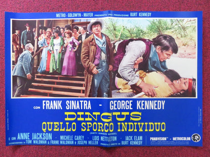 DIRTY DINGUS MAGEE - F ITALIAN FOTOBUSTA POSTER FRANK SINATRA G. KENNEDY 1970 Rendezvous Cinema Movie posters