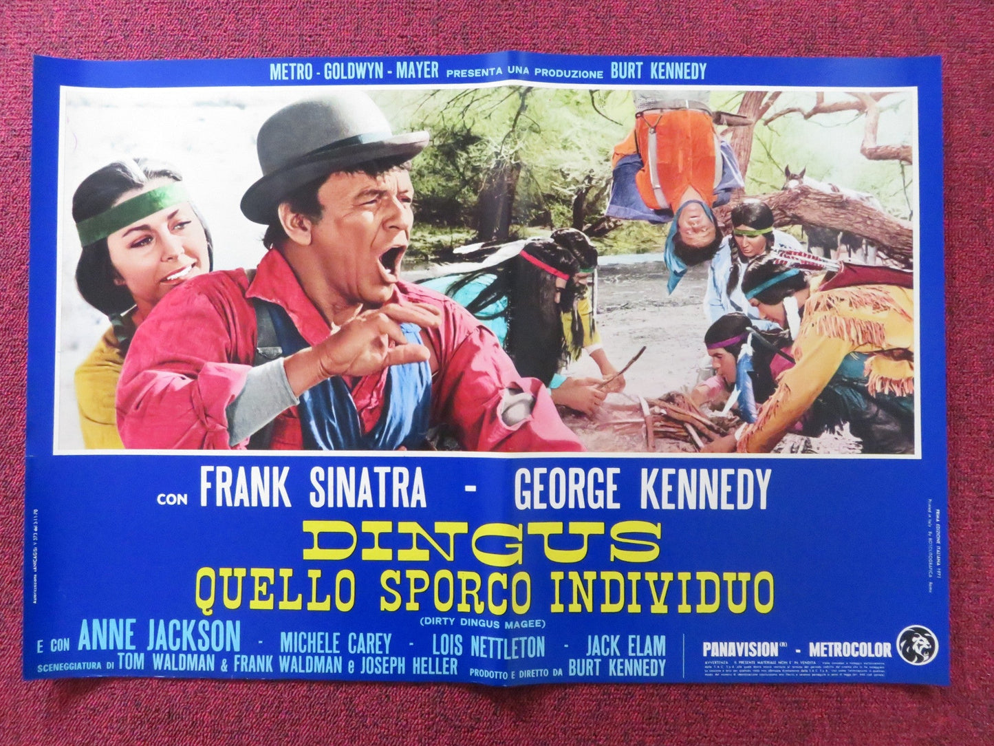 DIRTY DINGUS MAGEE - H ITALIAN FOTOBUSTA POSTER FRANK SINATRA G. KENNEDY 1970 Rendezvous Cinema Movie posters