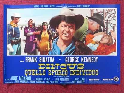 DIRTY DINGUS MAGEE - I ITALIAN FOTOBUSTA POSTER FRANK SINATRA G. KENNEDY 1970 Rendezvous Cinema Movie posters