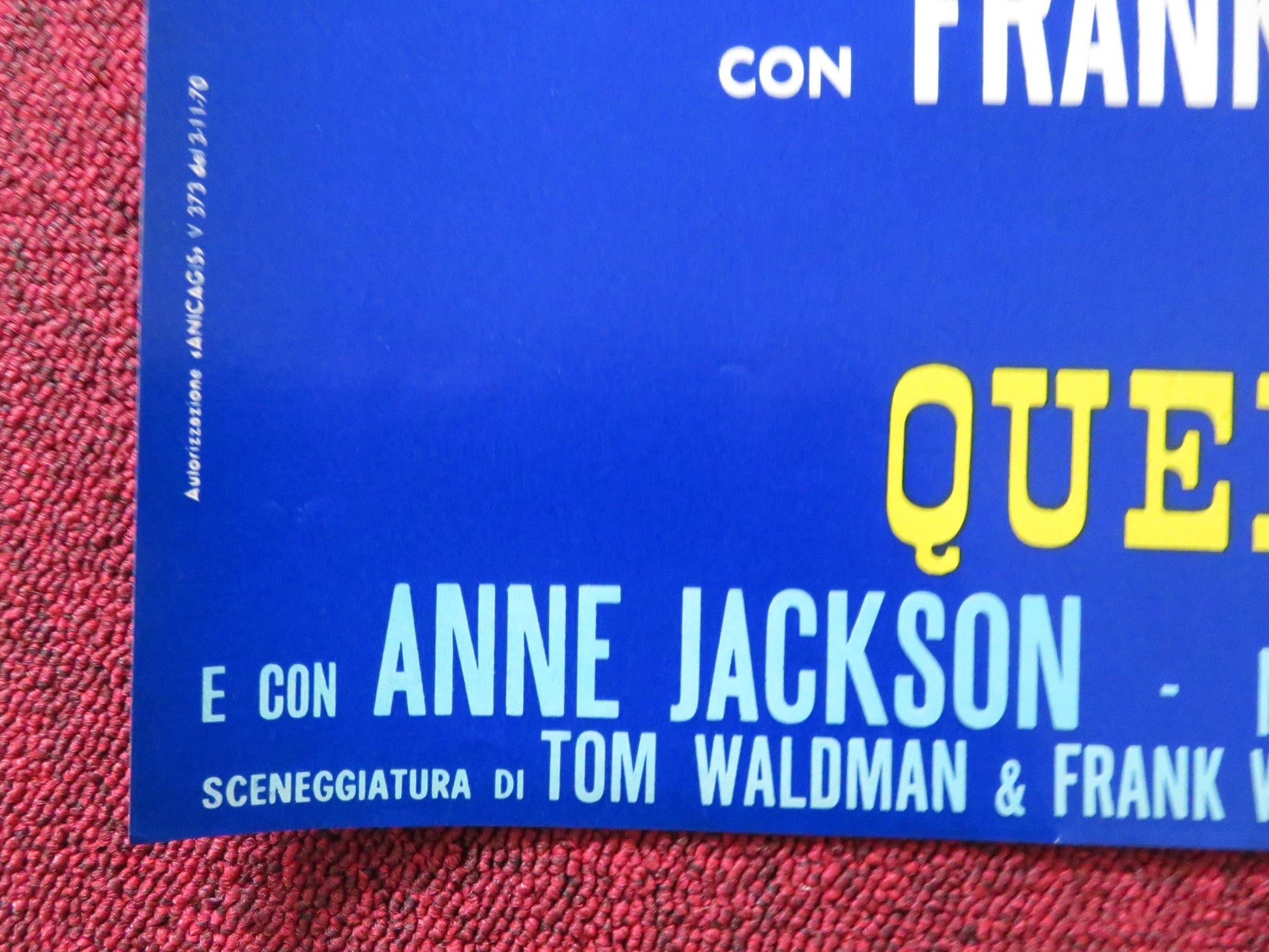 DIRTY DINGUS MAGEE - I ITALIAN FOTOBUSTA POSTER FRANK SINATRA G. KENNEDY 1970 Rendezvous Cinema Movie posters