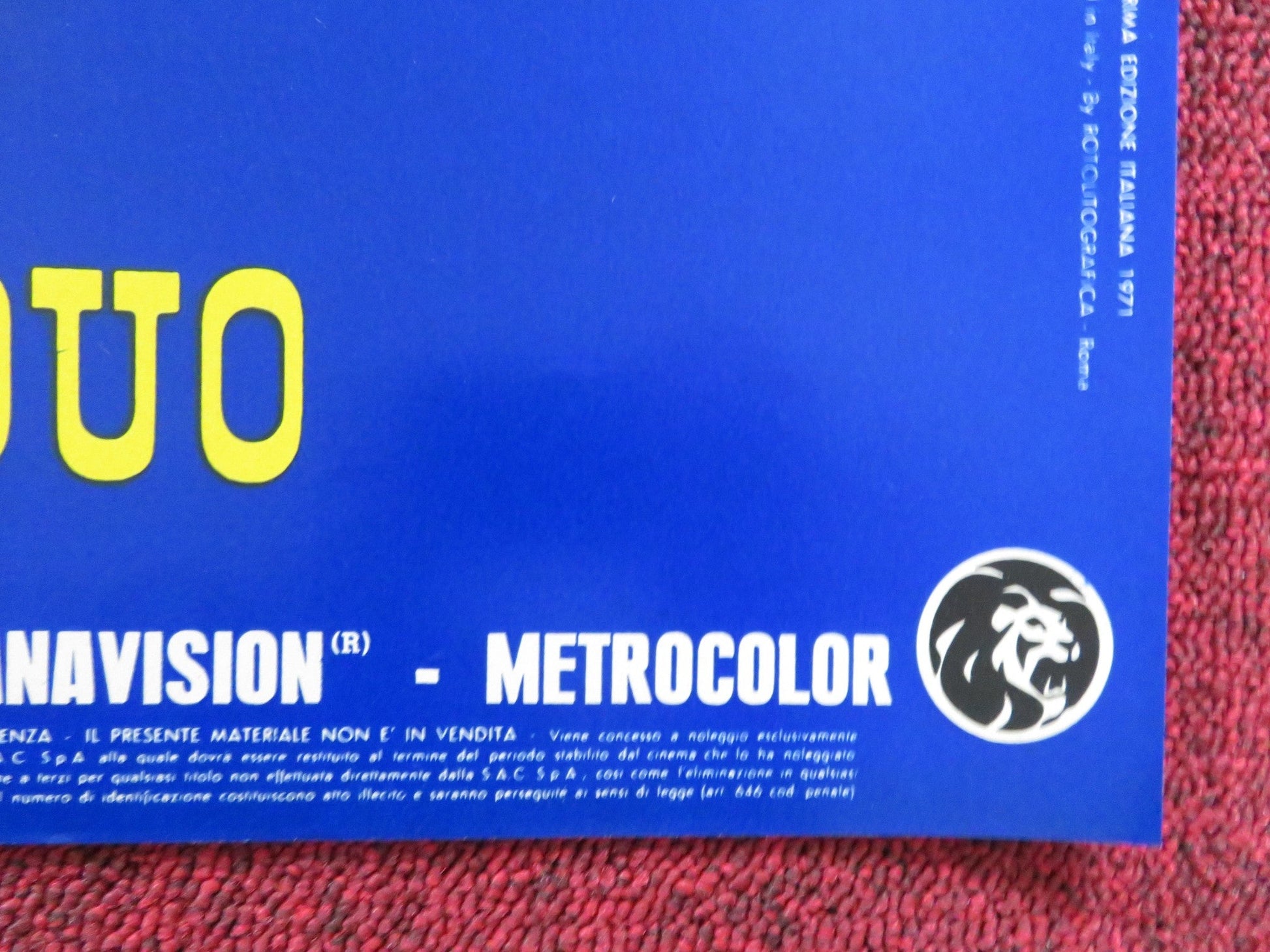 DIRTY DINGUS MAGEE - I ITALIAN FOTOBUSTA POSTER FRANK SINATRA G. KENNEDY 1970 Rendezvous Cinema Movie posters