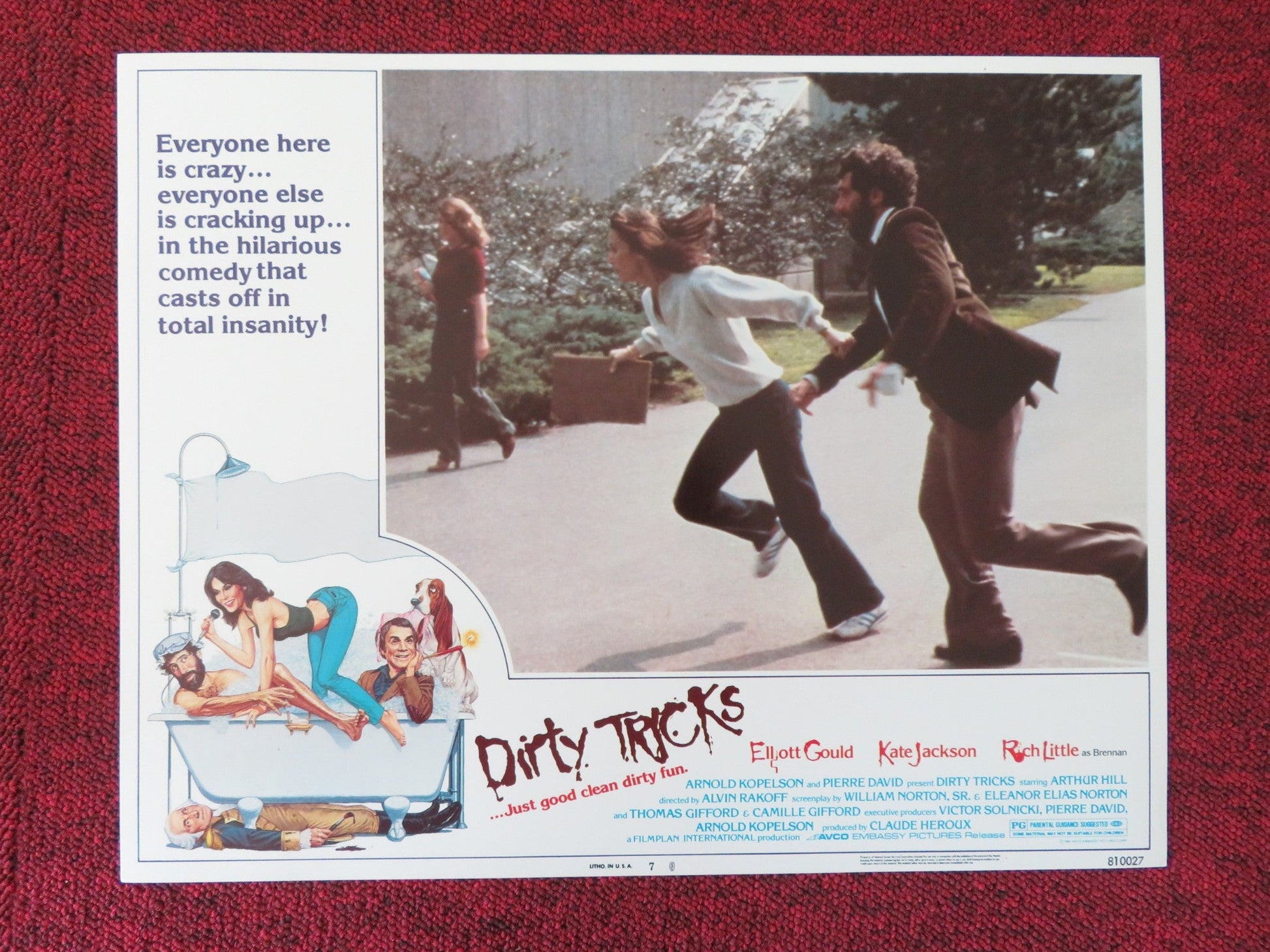 DIRTY TRICKS US LOBBY CARD FULL SET ELLIOTT GOULD KATE JACKSON 1981 Movie posters