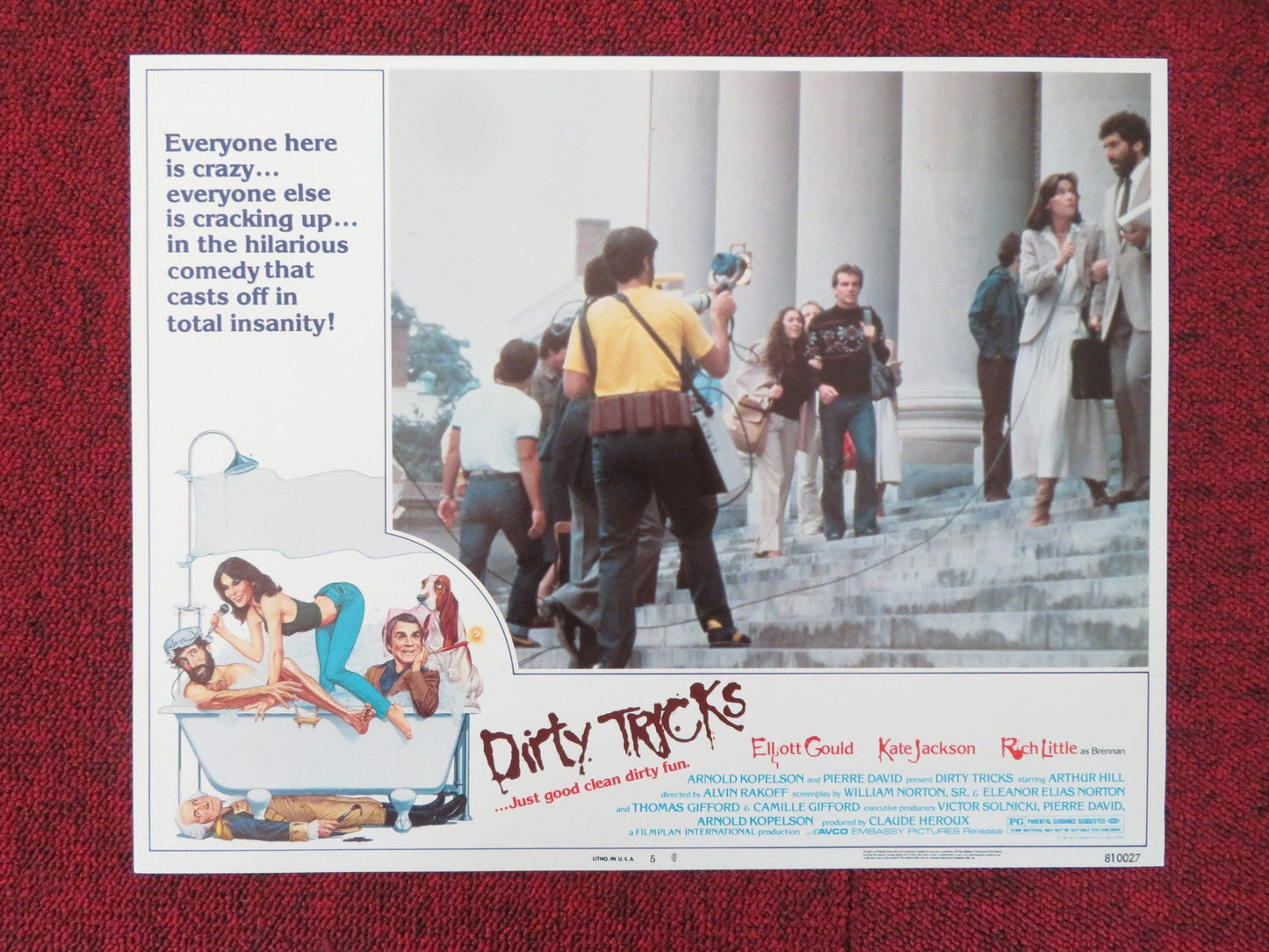 DIRTY TRICKS US LOBBY CARD FULL SET ELLIOTT GOULD KATE JACKSON 1981 Movie posters