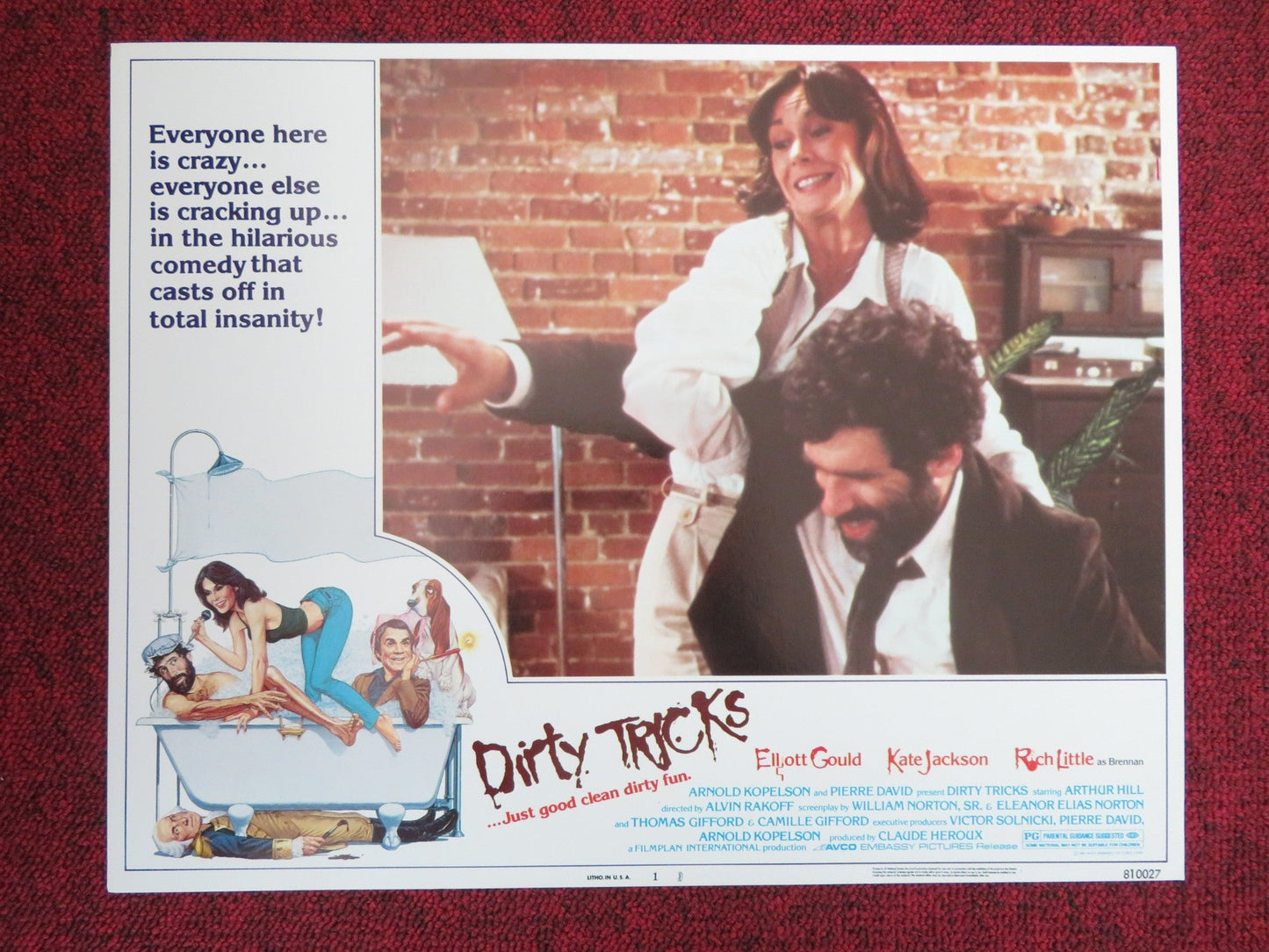 DIRTY TRICKS US LOBBY CARD FULL SET ELLIOTT GOULD KATE JACKSON 1981 Movie posters