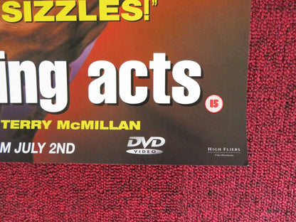 DISAPPEARING ACTS VHS POSTER POSTER WESLEY SNIPES SANAA LATHAN 2000 Rendezvous Cinema Movie posters