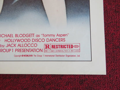 DISCO FEVER FOLDED US ONE SHEET POSTER FABIAN CASEY KASEM 1979 Rendezvous Cinema Movie posters