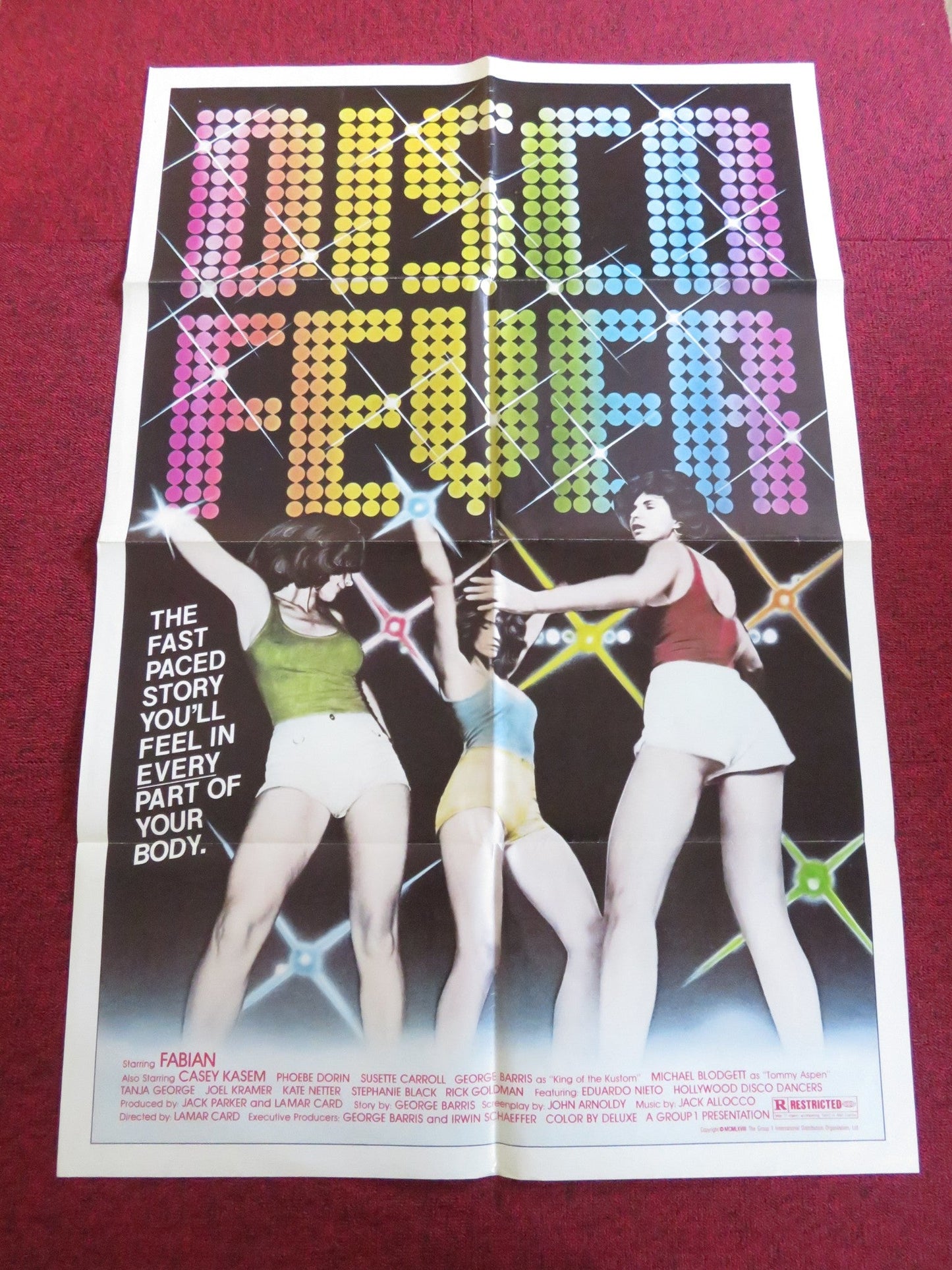 DISCO FEVER FOLDED US ONE SHEET POSTER FABIAN CASEY KASEM 1979 Rendezvous Cinema Movie posters