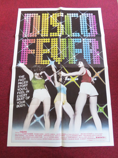 DISCO FEVER FOLDED US ONE SHEET POSTER FABIAN CASEY KASEM 1979 Rendezvous Cinema Movie posters