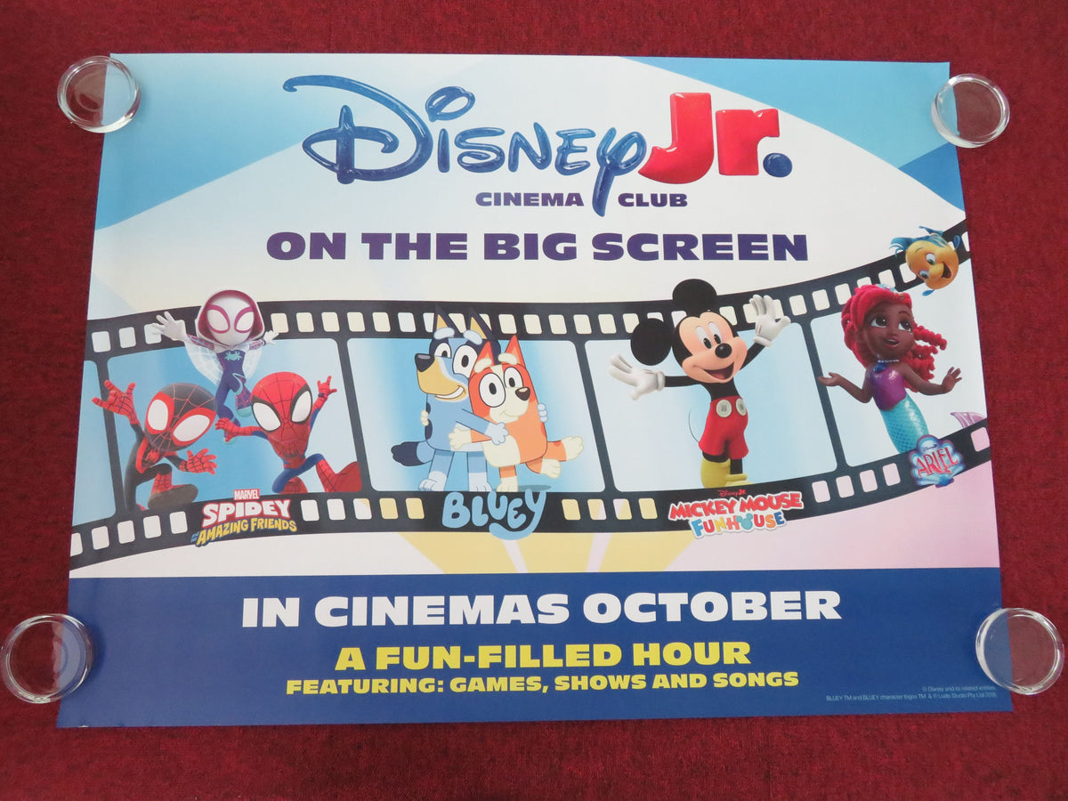 Disney Jr. Cinema Club - B UK Quad Rolled Poster Mickey Mouse Bluey 2024 Movie posters