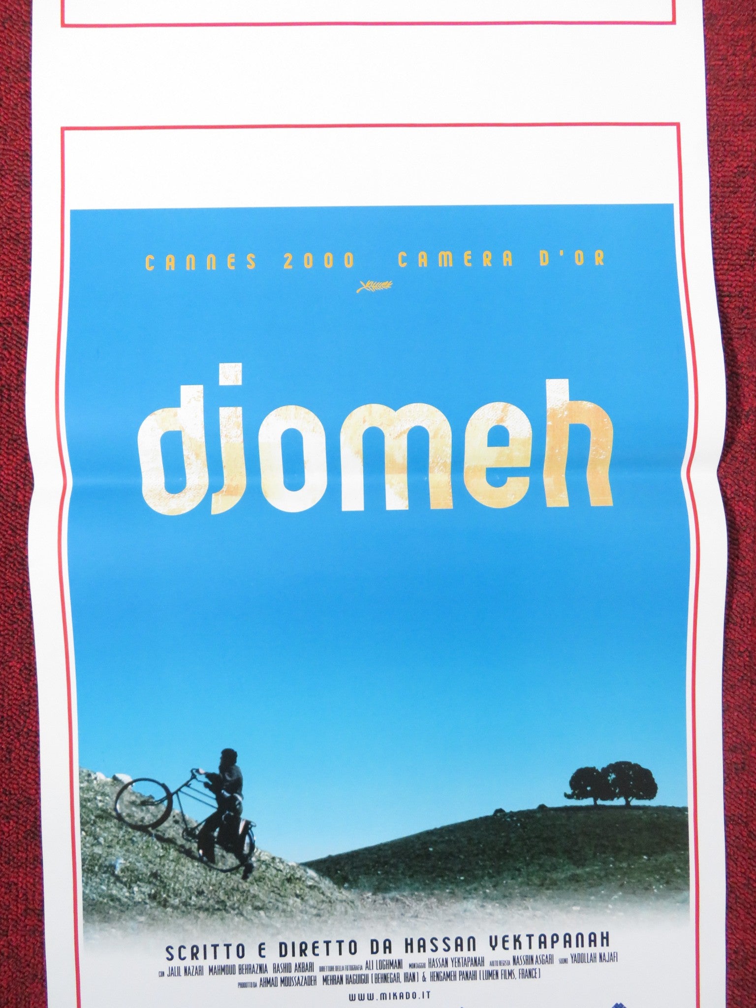 DJOMEH ITALIAN LOCANDINA POSTER JALIL MAZARI MAHMOUD BEHRAZNIA 2001 Rendezvous Cinema Movie posters