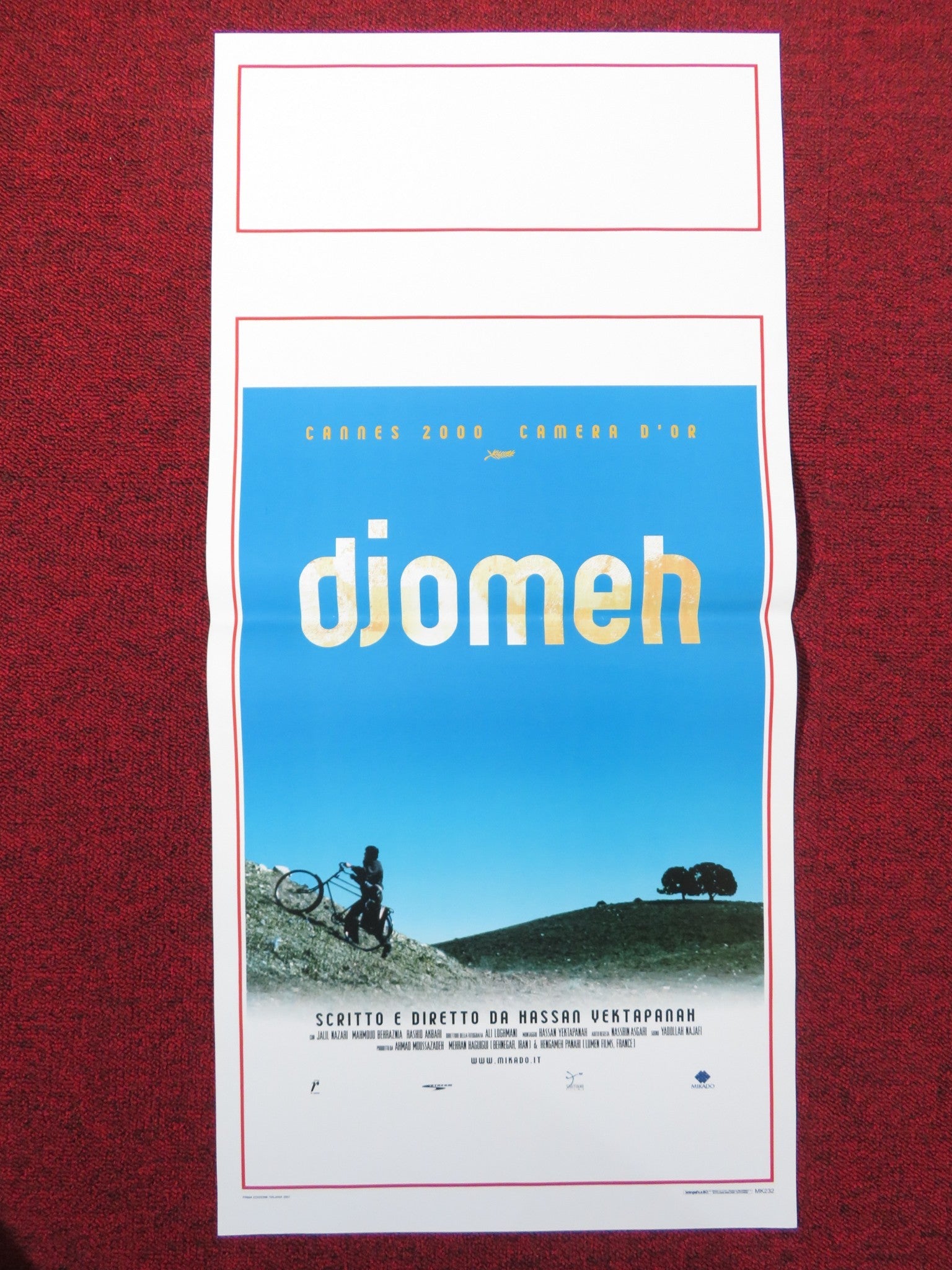 DJOMEH ITALIAN LOCANDINA POSTER JALIL MAZARI MAHMOUD BEHRAZNIA 2001 Rendezvous Cinema Movie posters