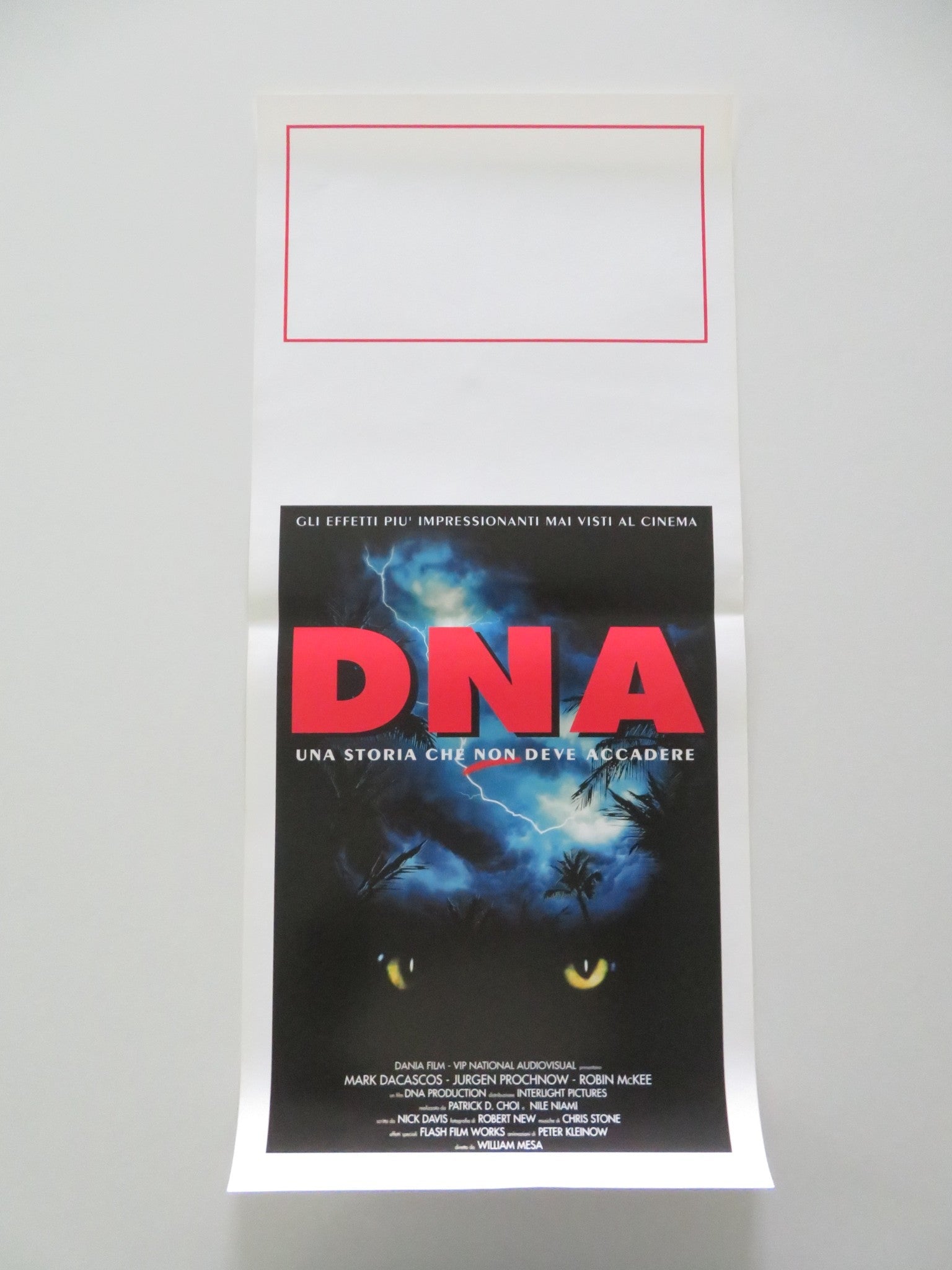 DNA ITALIAN LOCANDINA POSTER MARK DACASCOS JURGEN PROCHNOW 1996 Movie posters