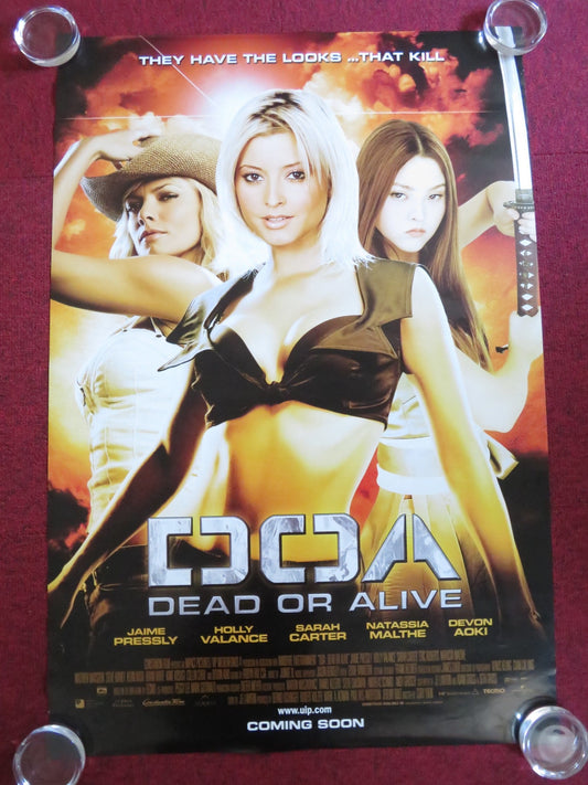 DOA: DEAD OR ALIVE US ONE SHEET ROLLED POSTER JAIME PRESSLY HOLLY VALANCE 2006 Rendezvous Cinema Movie posters