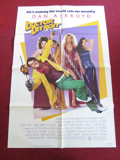 DOCTOR DETROIT FOLDED US ONE SHEET POSTER DAN AYKROYD GEORGE FRUTH 1983 Rendezvous Cinema Movie posters