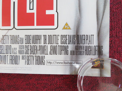 DOCTOR DOLITTLE VHS VIDEO POSTER ROLLED EDDIE MURPHY OSSIE DAVIS 1998 Rendezvous Cinema Movie posters