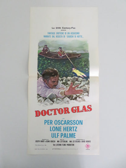 DOCTOR GLAS ITALIAN LOCANDINA POSTER PER OSCARSSON LONE HERTZ 1968 Movie posters