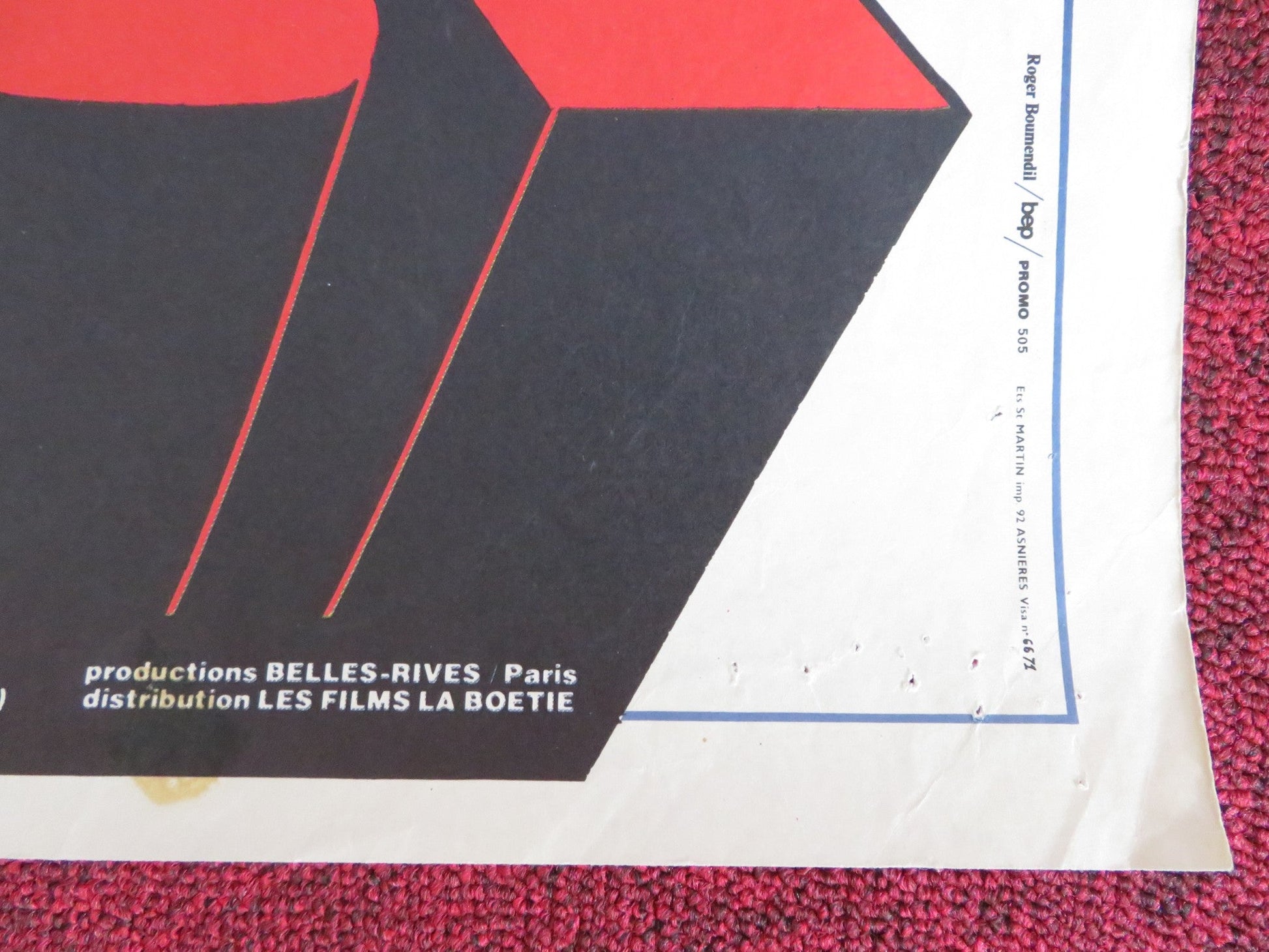 DOCTOR JUSTICE FRENCH POSTER ROLLED JOHN PHILLIP LAW GERT FROBE 1975 Rendezvous Cinema Movie posters