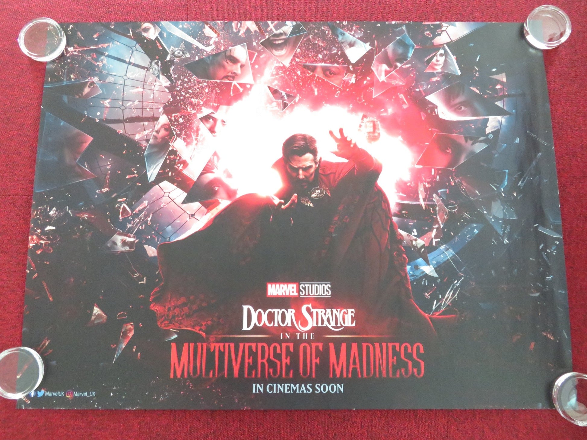 DOCTOR STRANGE IN THE MULTIVERSE OF MADNESS - B UK QUAD ROLLED POSTER 2022 Movie posters