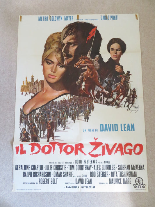 DOCTOR ZHIVAGO ITALIAN 2 FOGLIO POSTER OMAR SHARIF JULIE CHRISTIE 1966 Rendezvous Cinema Movie posters