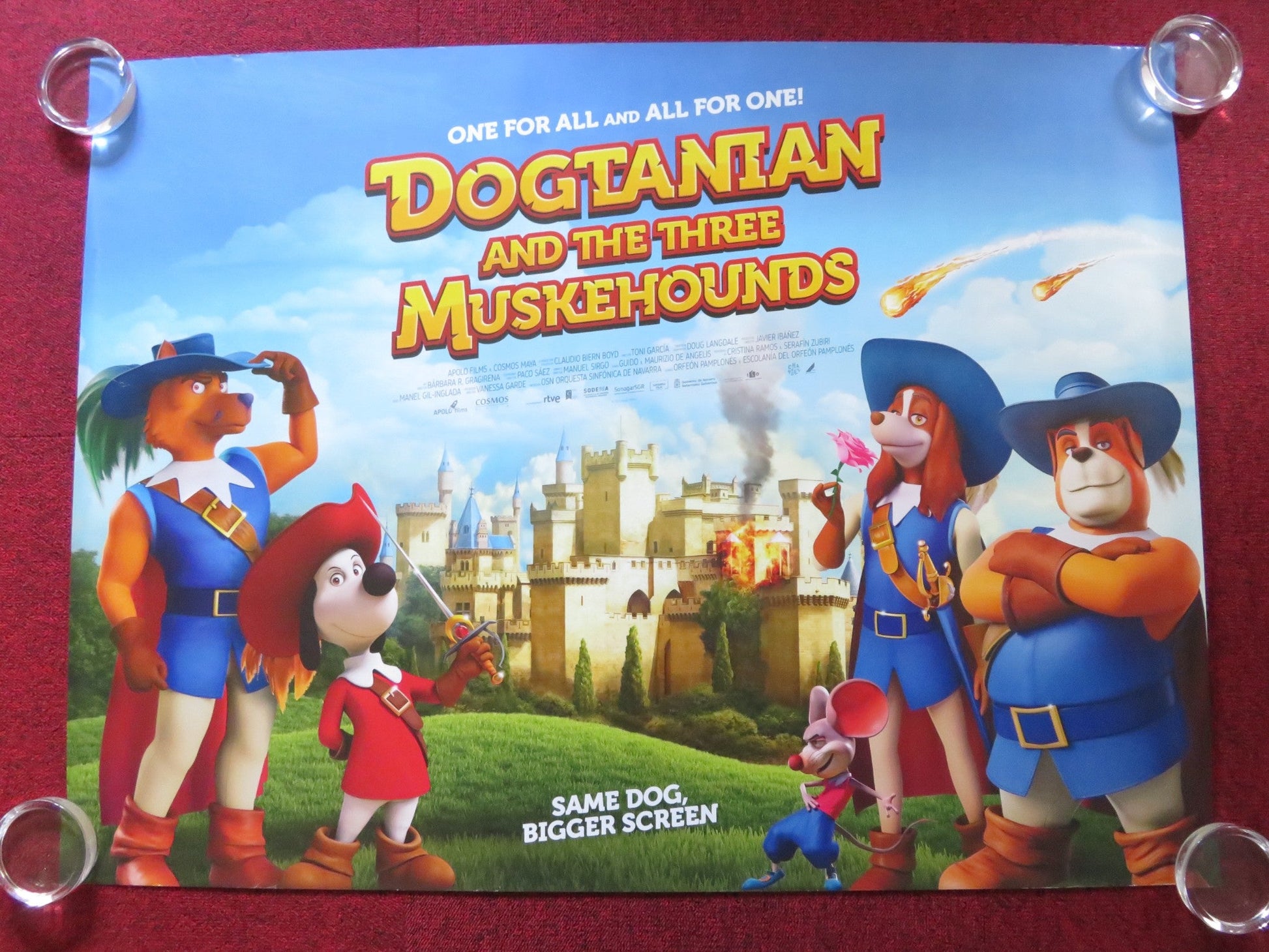 DOGTANIAN AND THE THREE MUSKAHOUNDS UK QUAD ROLLED POSTER MIGUEL ANGEL 2021 Rendezvous Cinema Movie posters