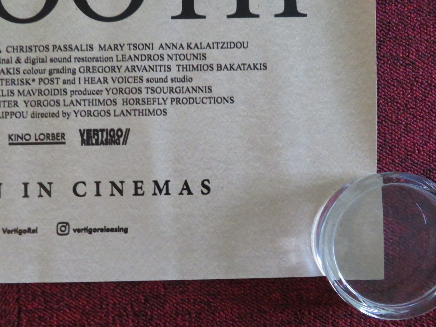 DOGTOOTH - 4K RESTORATION UK QUAD ROLLED POSTER CHRISTOS STERGIOGLOU 2009 Movie posters